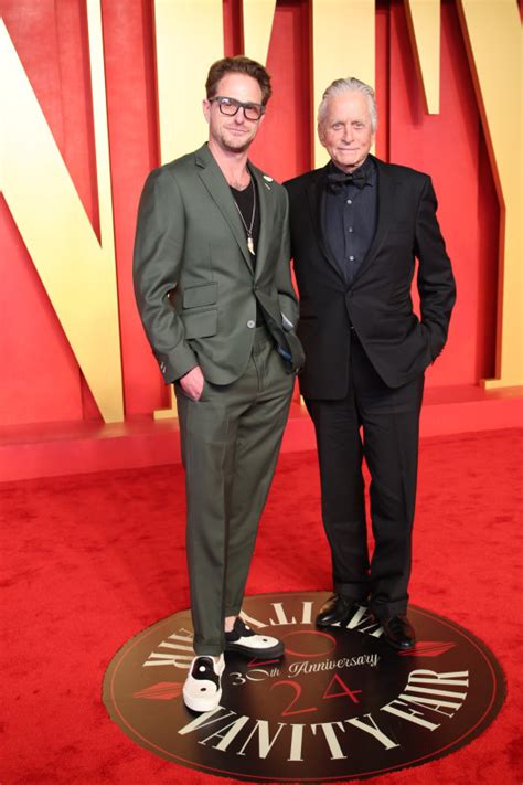 Michael Douglas And Son Cameron Dazzle At The 2024 Vanity Fair Oscars