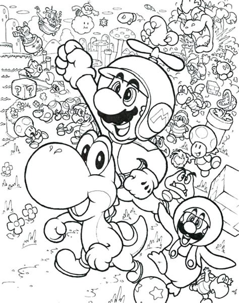 Mario Odyssey Coloring Pages At Free Printable