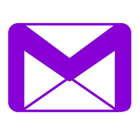 Gmail Icon Logo Png Purple
