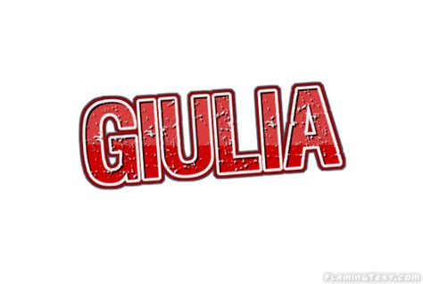 Giulia Лого Бесплатный инструмент для дизайна имени от Flaming Text