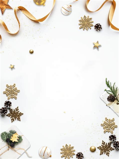 The common element is they are all on a white background. White Christmas Decoration Background Design, Ribbon ...