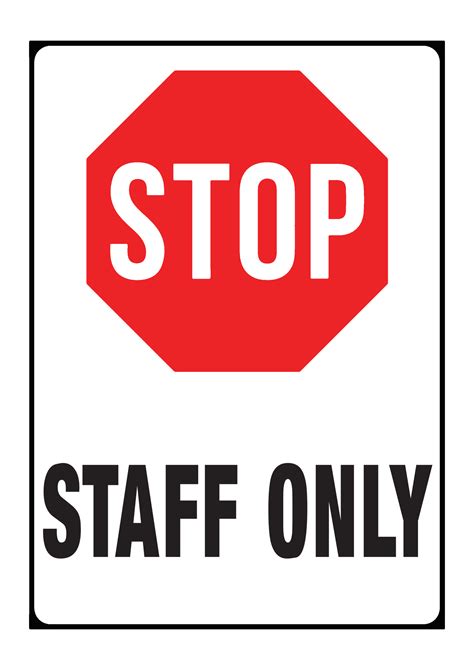 Do Not Enter Staff Only Sign Health And Safety Poster Vrogue Co