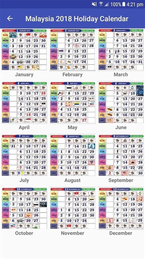 Tahun ini sepertinya pemerintah sedang sibuk banget sehingga untuk merilis hari libur nasional dan cuti bersama 2018 agak mepet nyaris di penghujung tahun. Image result for 2018 calendar malaysia | Calendar ...