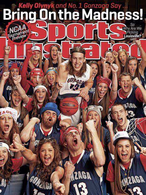 Gonzaga University Kelly Olynyk 2013 March Madness College Sports Illustrated Cover Photograph