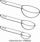 Measuring Spoons sketch template