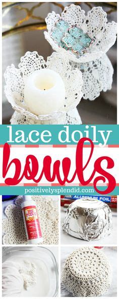 How To Make Doily Candle Holders The Country Chic Cottage Paper
