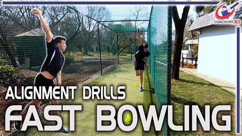 Fast Bowling Drills Alignment Youtube