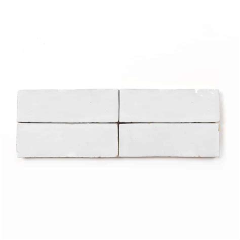 Pure White 2x6 Zellige Handmade Moroccan Tile From Zia Tile Pure Products Zellige Tile