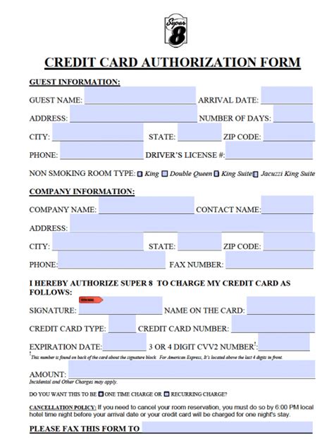 It mitigates the risk of customers saying they were charged when they shouldn't have been, and it saves everyone a lot of time. 10+ Credit Card Authorization Form Template Free Download!!