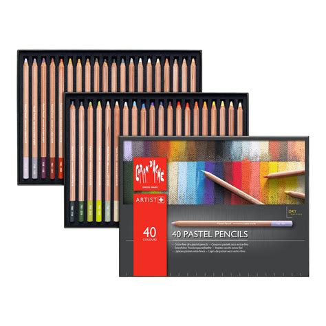 Caran Dache Pastel Coloured Pencils 40 Set Markers N Pens
