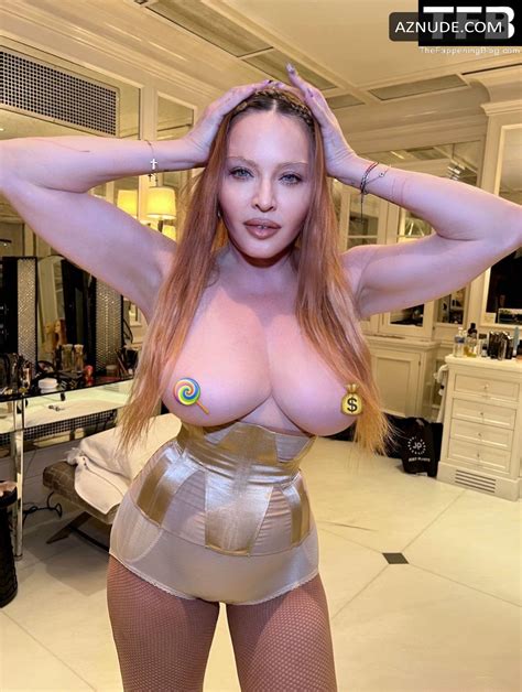 Madonna Sexy Poses Topless Showcasing Her Big Boobs On Social Media