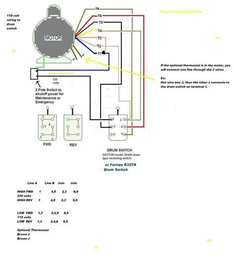 Single Phase Marathon Motor Wiring Diagram