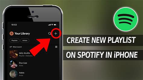 How To Create New Playlist On Spotify In Iphone Youtube