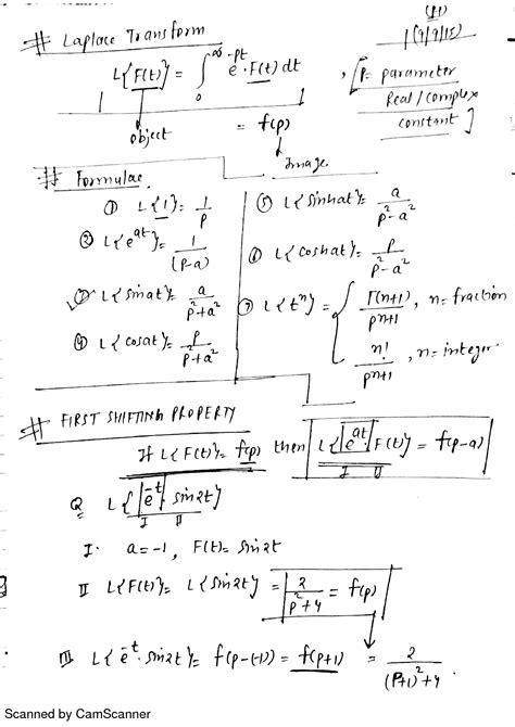 Solution Laplace Transforms Studypool