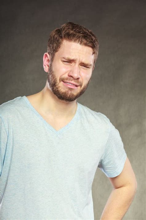 Sad Depressed Handsome Man Guy Crying Stock Photo Image Of Handsome