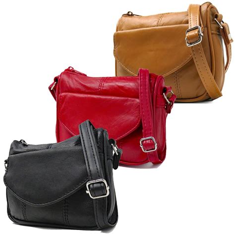 Soft Small Leather Cross Body Purse For Women Leather Crossbody Bag