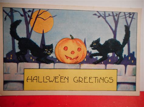 111 Vintage Postcards Old Halloween Postcards Vintage Halloween