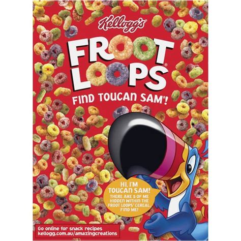 Kelloggs Froot Loops Breakfast Cereal Dinkum