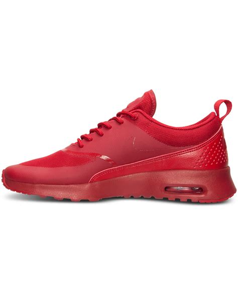 Nike Women S Air Max Thea Running Sneakers From Finish Line In Red Lyst