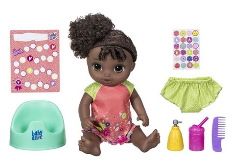 Baby Alive Potty Dance Talking Baby Doll Brown Curly Hair Ph