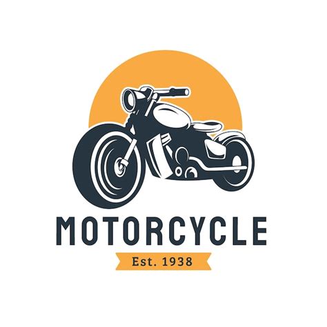 Premium Vector Vintage Flat Motorcycle Logo