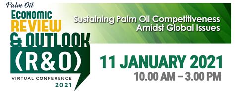 Today's palm oil prices with latest palm oil charts, news and palm oil futures quotes. Palm Oil Economic Review & Outlook (R&O) Virtual ...