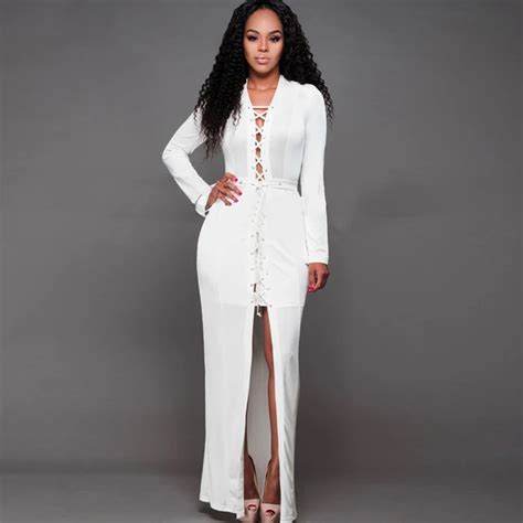 2017 New Women White Khaki Fashion Sexy Autumn Long Sleeve High Waist