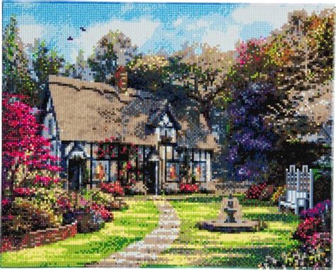 Diamond Painting Crystal Art Kit Country Cottage 40x50 Cm