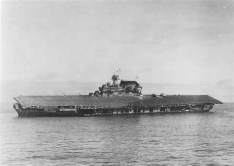 Uss Yorktown Cv 5 Abandoned And Listing Heavily To Port June 4