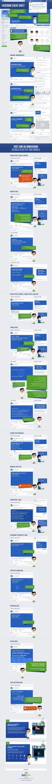 Advertising Infographics The Complete Facebook Image Sizes And