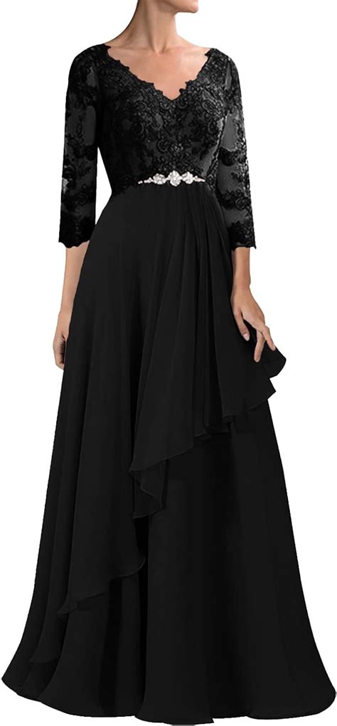 mother of the bride dresses long evening dress lace v neck formal gowns chiffon mothers dresses