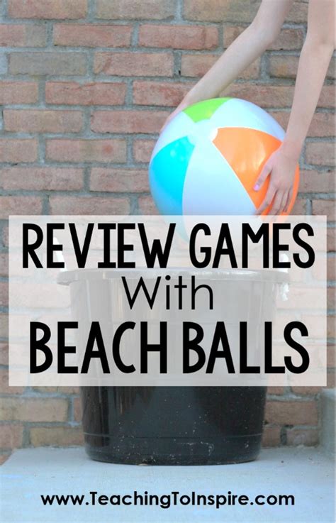 Review Games And Activities With Beach Balls Teaching With Jennifer