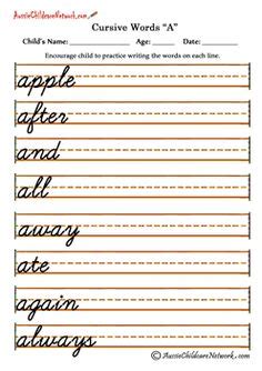 Key idea · first, put the words in order by their first letters. 1000+ images about Cursive writing on Pinterest | Cursive ...