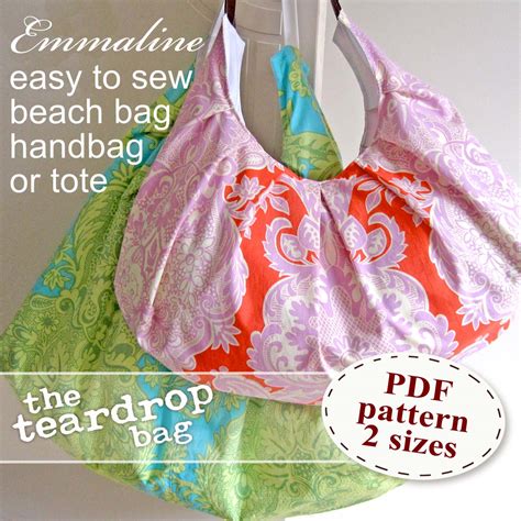 Emmaline Bags Sewing Patterns And Purse Supplies The Teardrop Bag