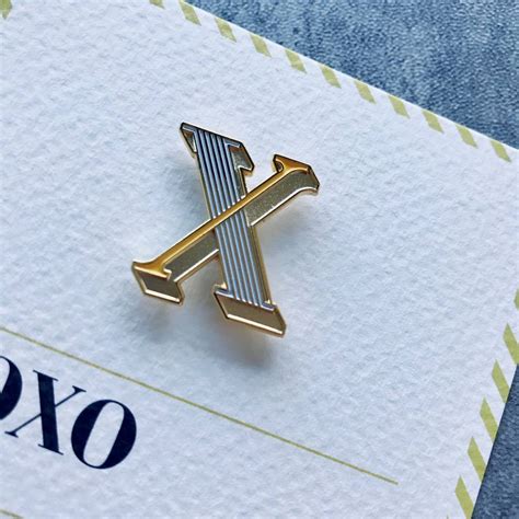 X Is For Xoxo Pin Badge And Card By Paperself Notonthehighstreet