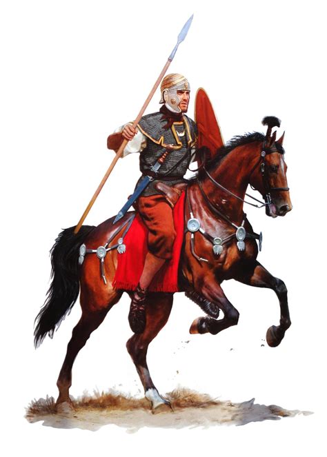 Всадник вспомогательной кавалерии середина I века нэ Римские