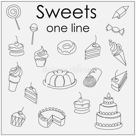 Sweets Stock Illustration Illustration Of Sketch Drawn 86869512