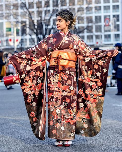 harajuku japan on instagram “traditional japanese furisode kimono on the streets of shibuya