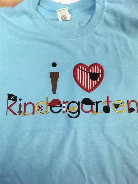 I Love Kindergarten Shirt Teacher Shirt Pirate Classroom Etsy