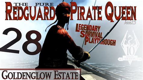 Pure Redguard Pirate Queen Build 28 Goldenglow Estate Skyrim Ae