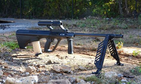 Augtober Steyr Aug With 24” Barrel And Folding Bipod The Firearm Blog