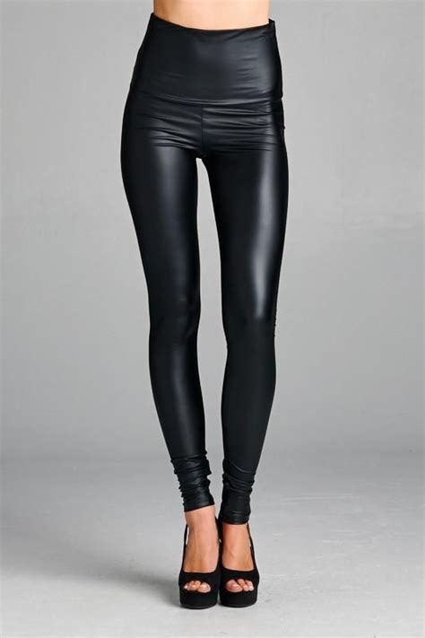 genie vegan leather leggings medium leather leggings pleather leggings black liquid leggings