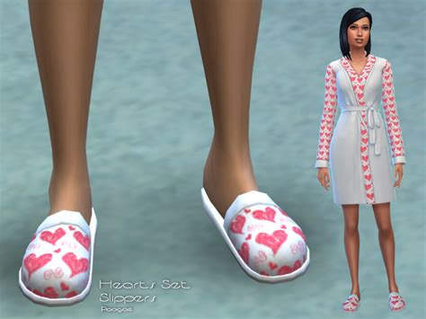 The Sims Resource Hearts Set Slippers