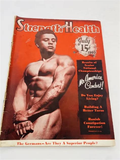 1940 Strength Health Bodybuilding Magazine Gay Interest Physique