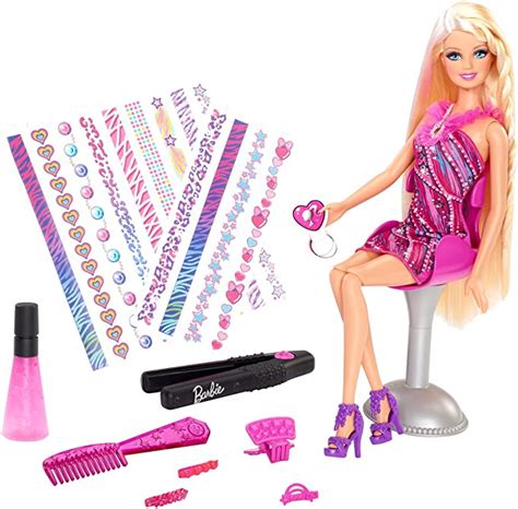 Barbie Printastic Hair Doll Toys And Games