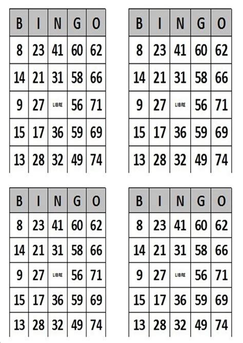 Cartones De Bingo Para Imprimir Images And Photos Finder