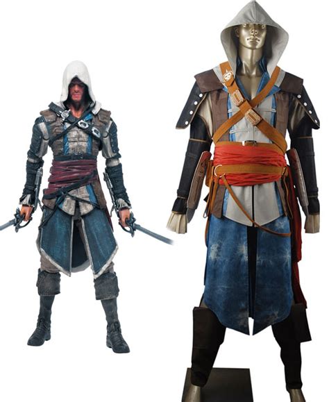 Assassin S Creed Black Flag Edward Kenway Cosplay Costume Aca