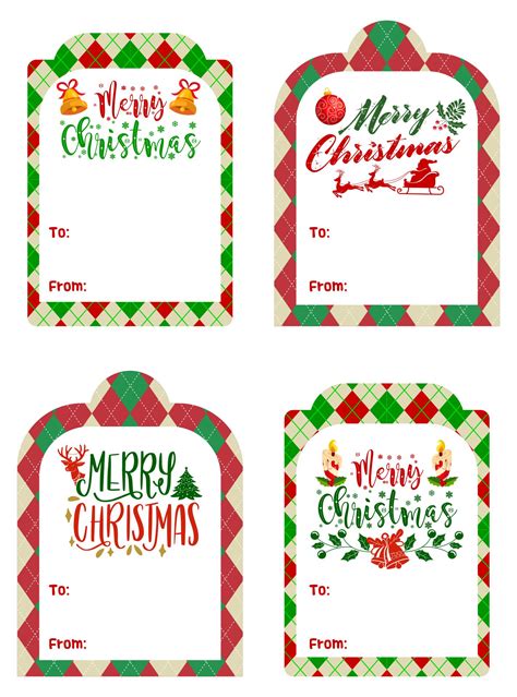 10 Best Christmas Gift Tags Printable Templates Printablee Hot Sex