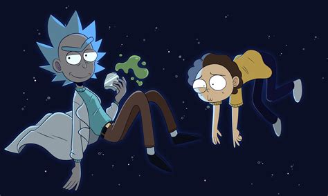Rick And Morty In The Space Hd Wallpaper Hintergrund 3000x1802 Id