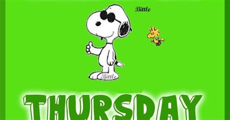 Snoopy Thumbs Up Its Thursday 1 Day Till Friday Peanuts